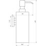 Дозатор жидкого мыла SQ9432 - Квадро навесной металлический НЕРЖ-SUS304- (Globus Lux)
