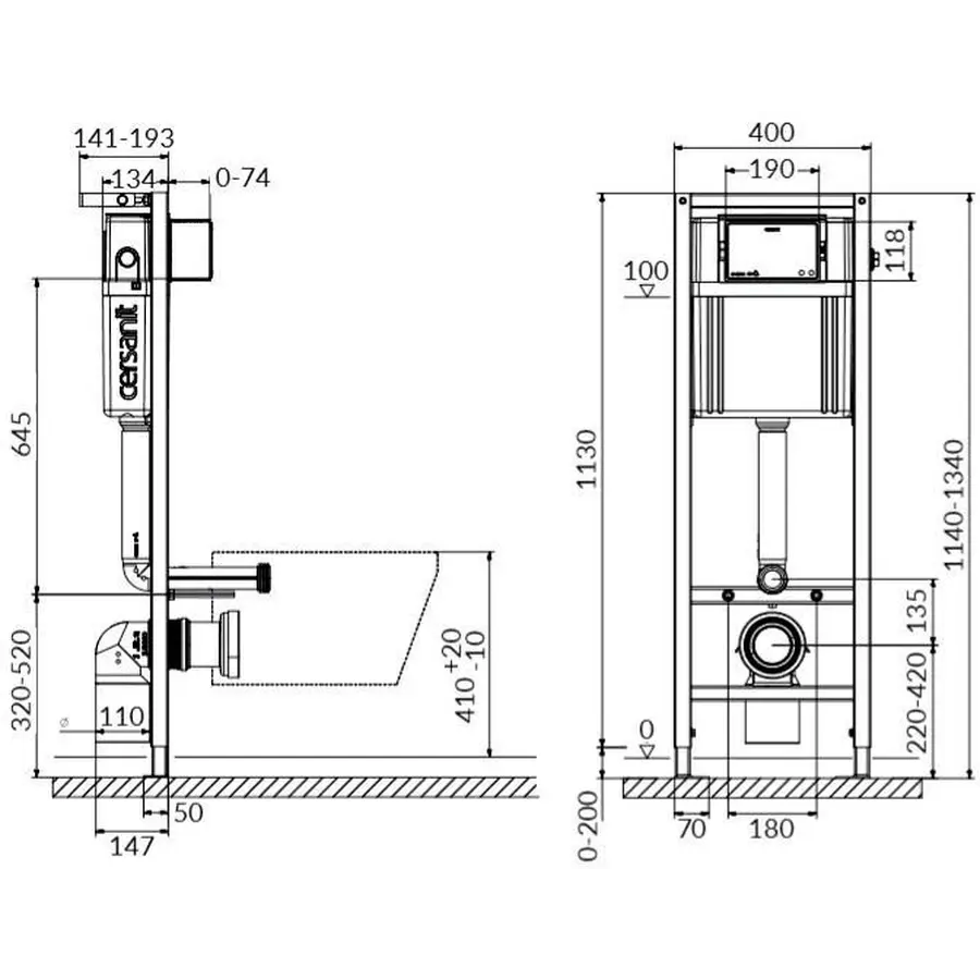 Комплект Cersanit CET Cersanit B206 ин СИС-МА AQUA 02 MECH двойной. унитаз DELFI полип. лифт кнопка PRESTO хром блеск