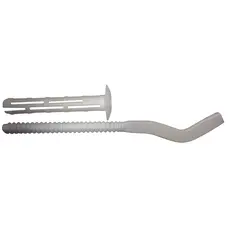 Кронштейн секційного радіатора CRISTAL NS-1011А штирьковий білий ПВХ з дюбелем ф9х170мм (кратно 2)