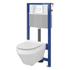 Комплект Cersanit CET Cersanit B211 ІНСТ СИС-МА AQUA 52 PNEU S QF CREA OVAL дюр. SLIM ліфт ACCENTO CIRCLE хром блиск