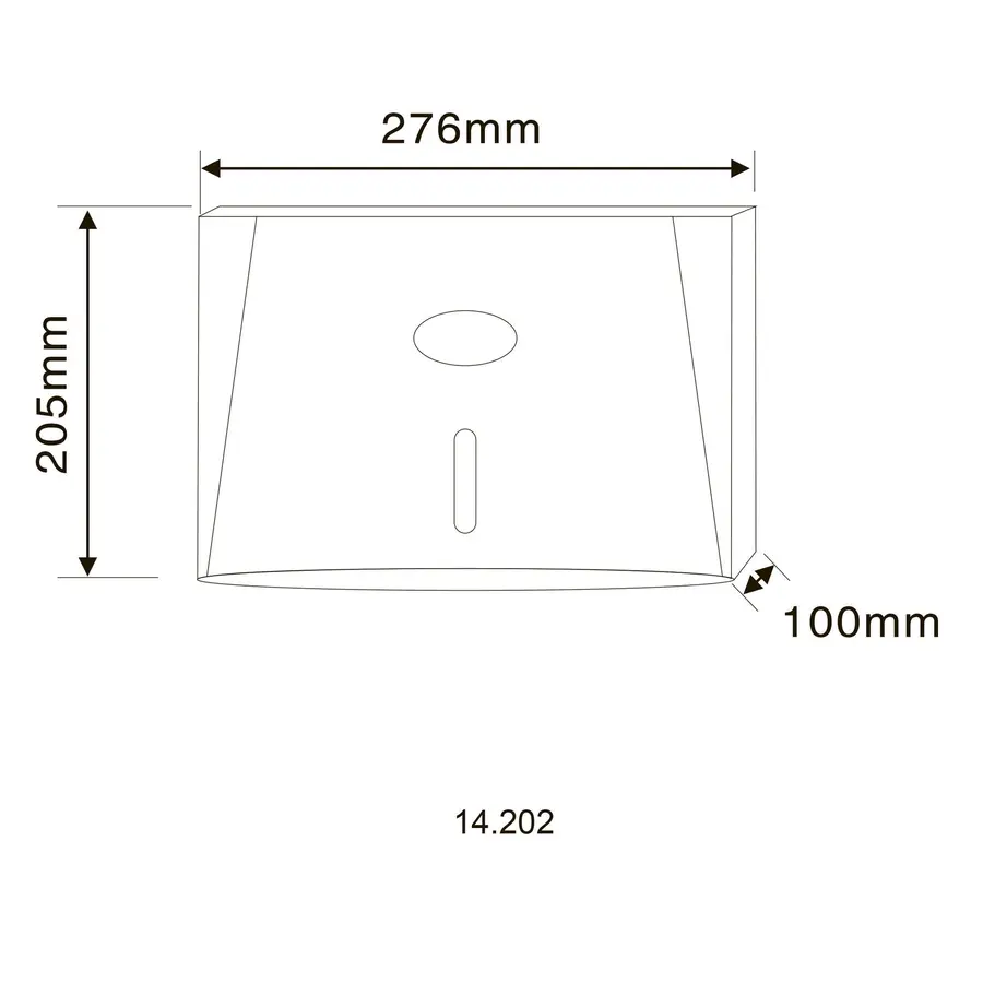 Диспенсер паперових рушників HOTEC 14.202 ABS