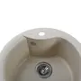 Гранитная кухонная мойка Globus Lux ORTA слоновая кость 485