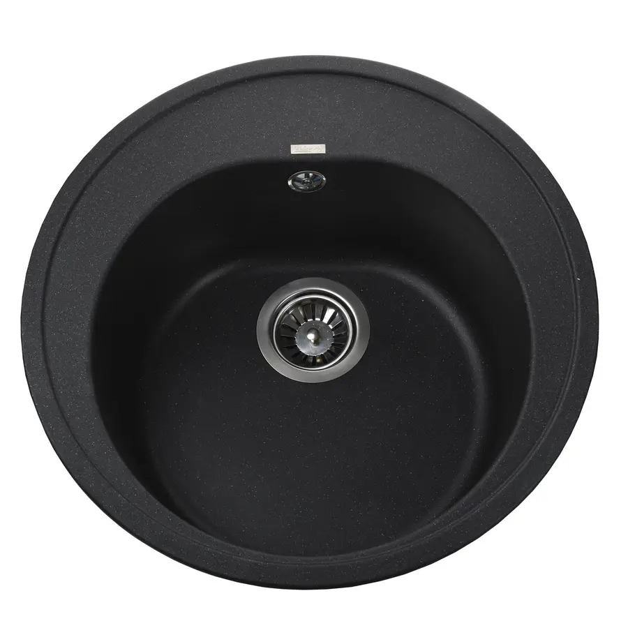 Гранитная кухонная мойка Globus Lux MARTIN черный металлик 510мм-А0001