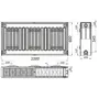 Радіатор сталевий панельний FORNELLO 22 бок 600х1000