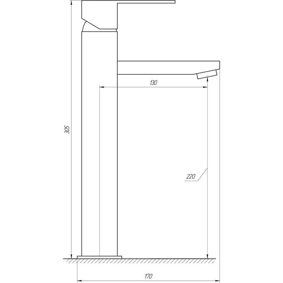 Смеситель для умывальника Globus Lux SICILIA SBQ-201-BB