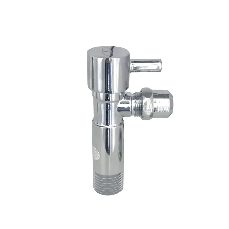 Кран напівобертовий кутовий з цангою SOLOMON 1/2″х 3/8″ Lazer 7076