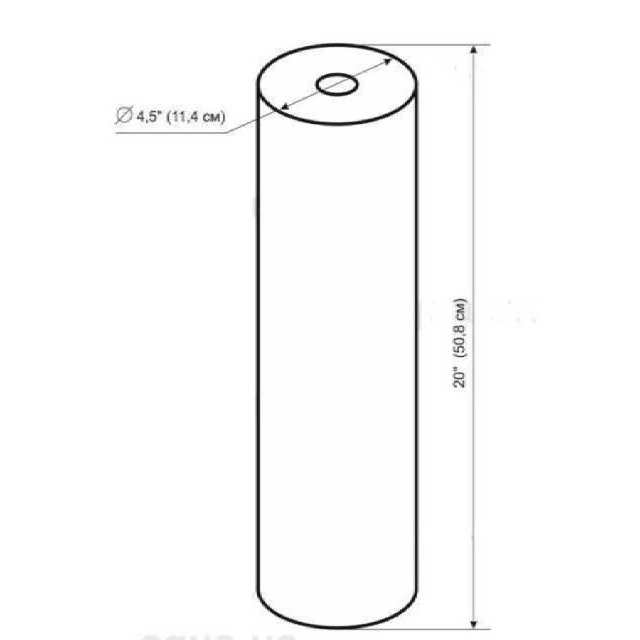 Картридж поліпропіленовий Bio+ systems PP-20L ( 5 мкм) BigBlue 20″