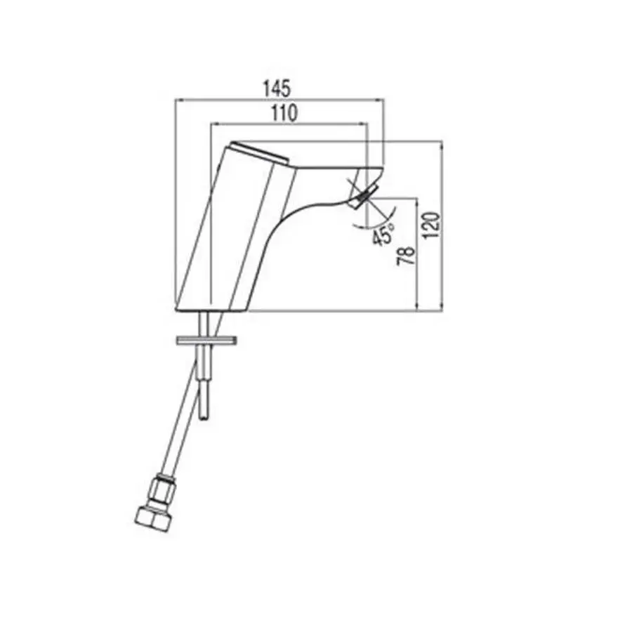 Змішувач для умивальника TRES TOUCH BM-139906 Hot/Cold