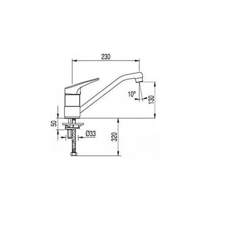 Кухонний змішувач TRES POL 17433306