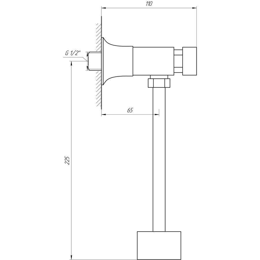 Кран-дозатор для писсуара TREMOLADA ТREMO 316