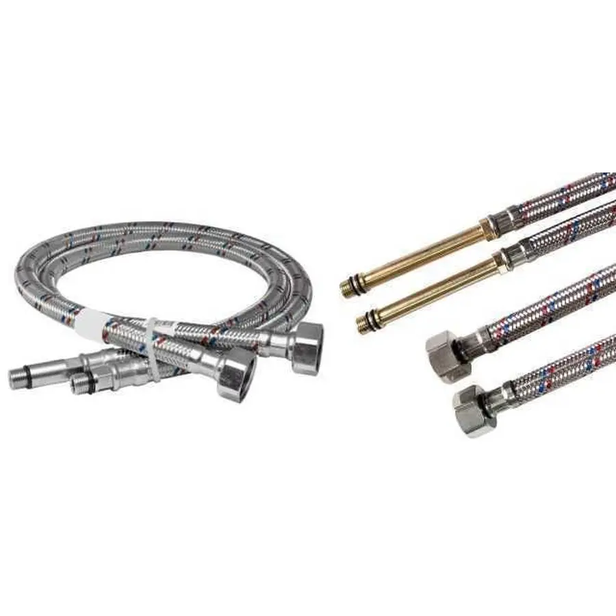 Шланг для смесителя Solomon (нерж.) М10х1 / 2 "0,8 HY6201 A LONG-штуцер 70мм!