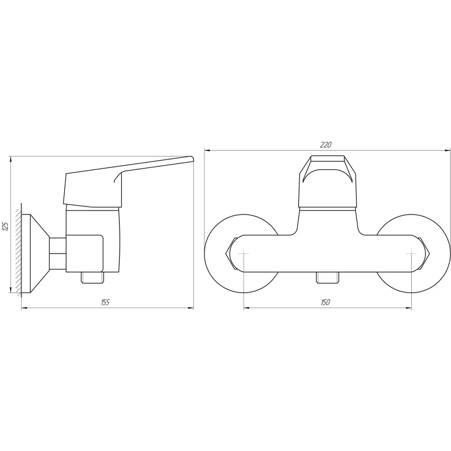 Смеситель для душа BRAVO ZENITH BS-42-105 латунь