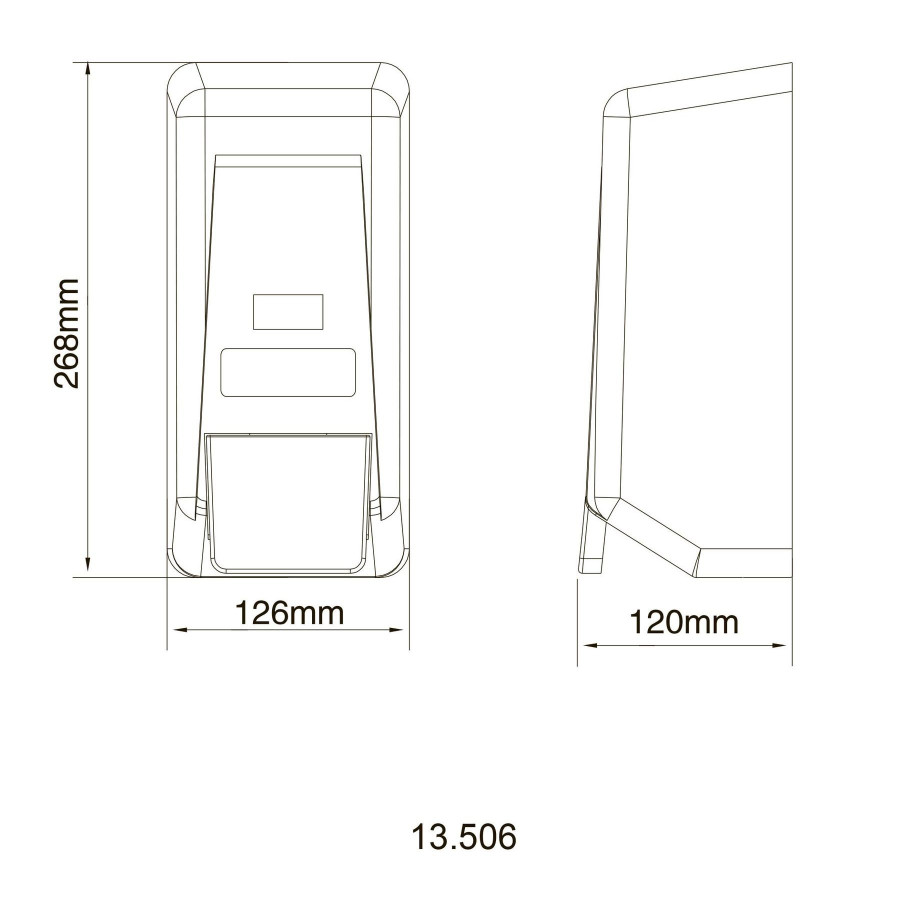 Дозатор рідкого мила HOTEC 13.506 ABS White