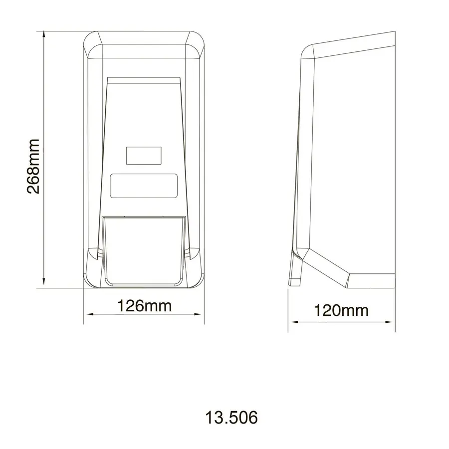 Дозатор рідкого мила HOTEC 13.506 ABS White