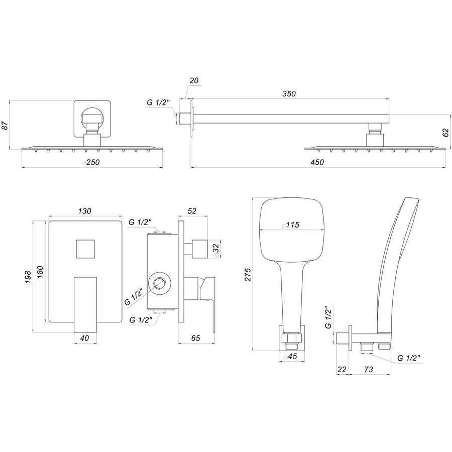 Душова система Globus Lux SMART GLM-205-BB