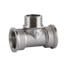 Трійник нікельований 1/2″ВР х 1/2″ЗР х 1/2″ВР штампований А0211А(нк) VA Трійник нікельований 1/2″ВР х 1/2″ЗР х 1/2″ВР штампований А0211А(нк) VA