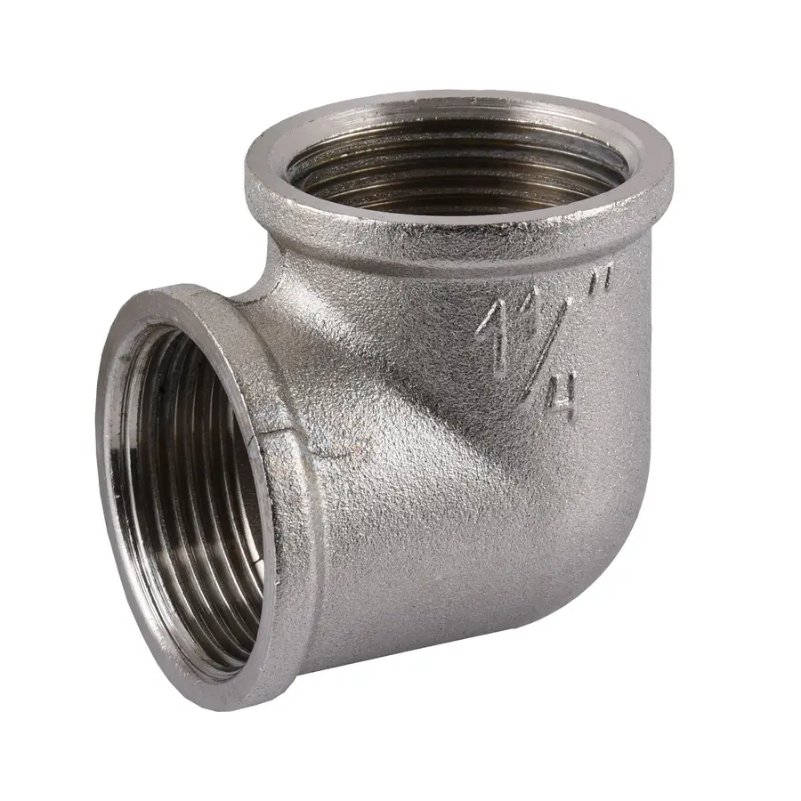 Кутник нікельований 1 1/4″ВР х 1 1/4″ВР ливарний А0134А(нк) VA