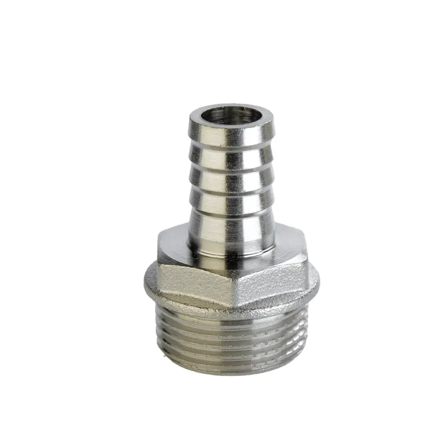 Штуцер нікельований 1/2″ЗР х 12мм штампований А2030А(нк) VA