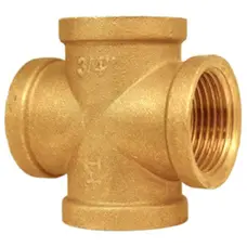 Хрестовина латунна 3/4″ВР х 3/4″ВР х 3/4″ВР х 3/4″ВР ливарна А4605-1А VA