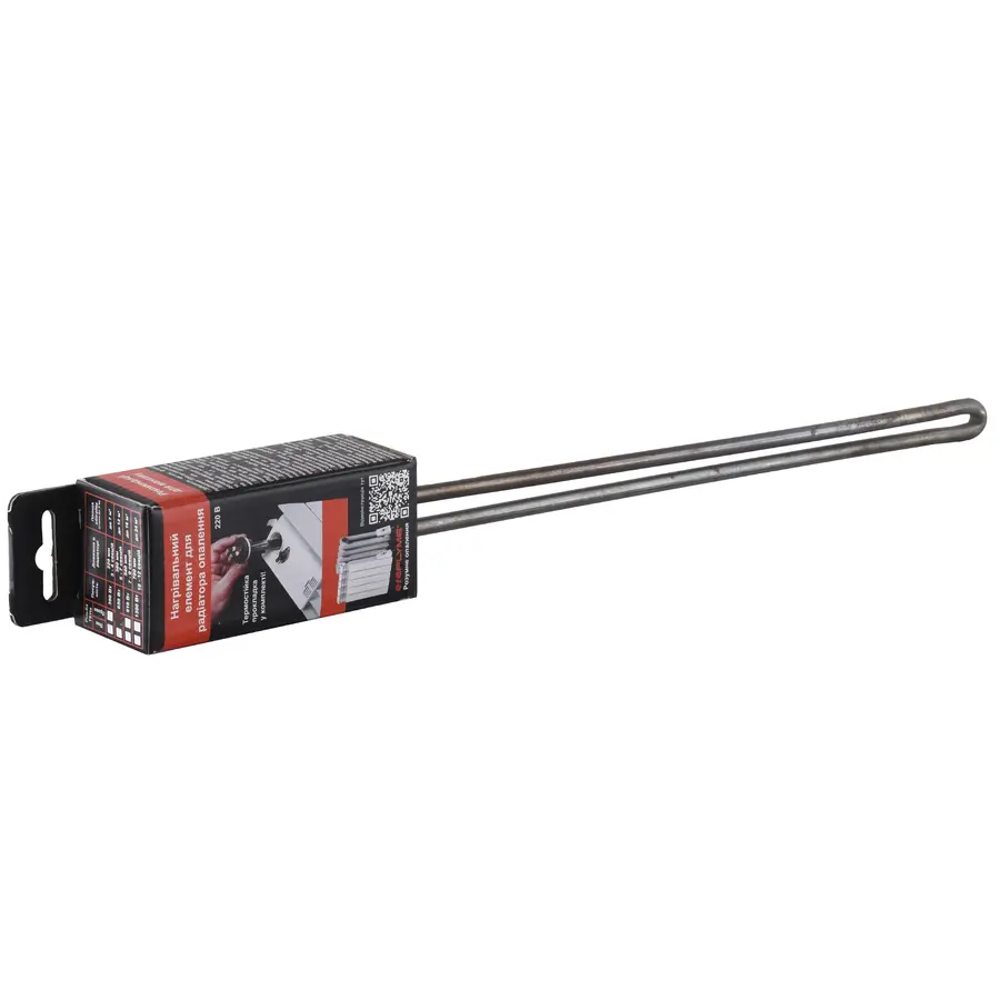 Нагрівальний елемент ТЕН ERAFLYME 910R, 540мм, 910Вт, різблення G1″ праве