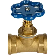 Кран вентильний прямий ХВ латунний 1″ВР х 1″ВР ливарний Б1122А VA