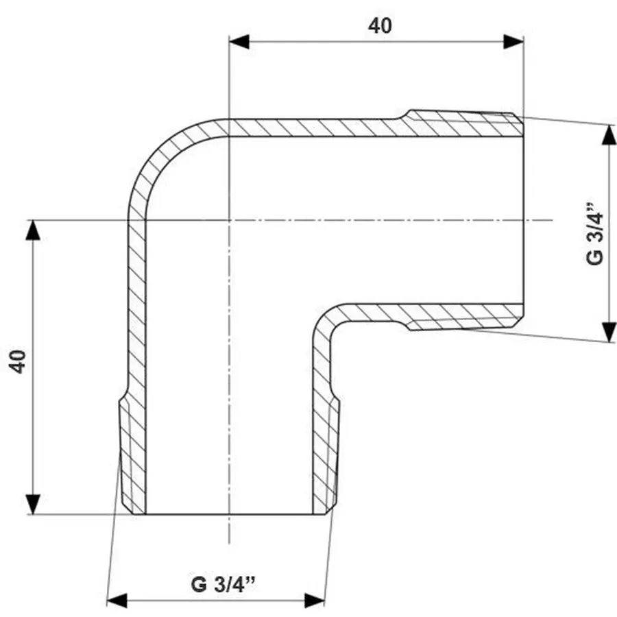 Кутник VIEGA 3091 3/4″ ЗЗ (317980)