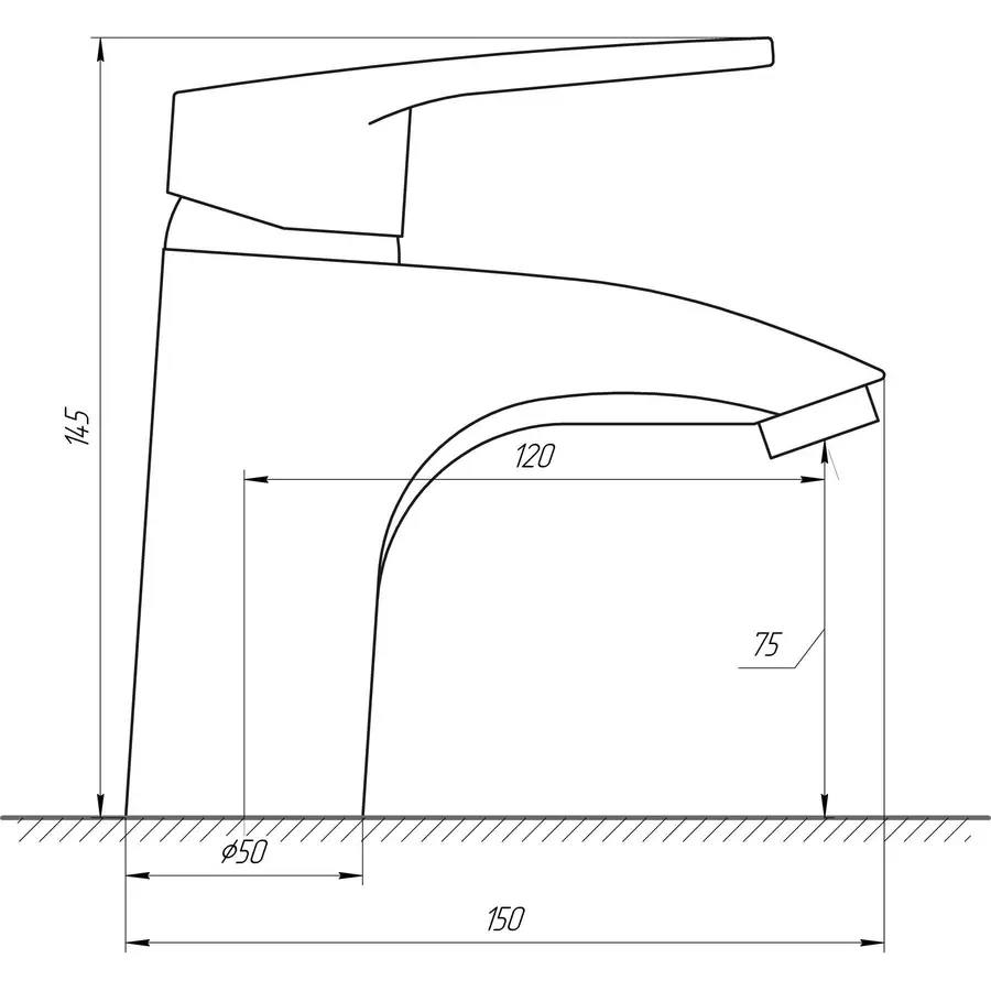 Смеситель для умывальника DOMINO SIRIUS DSV-101