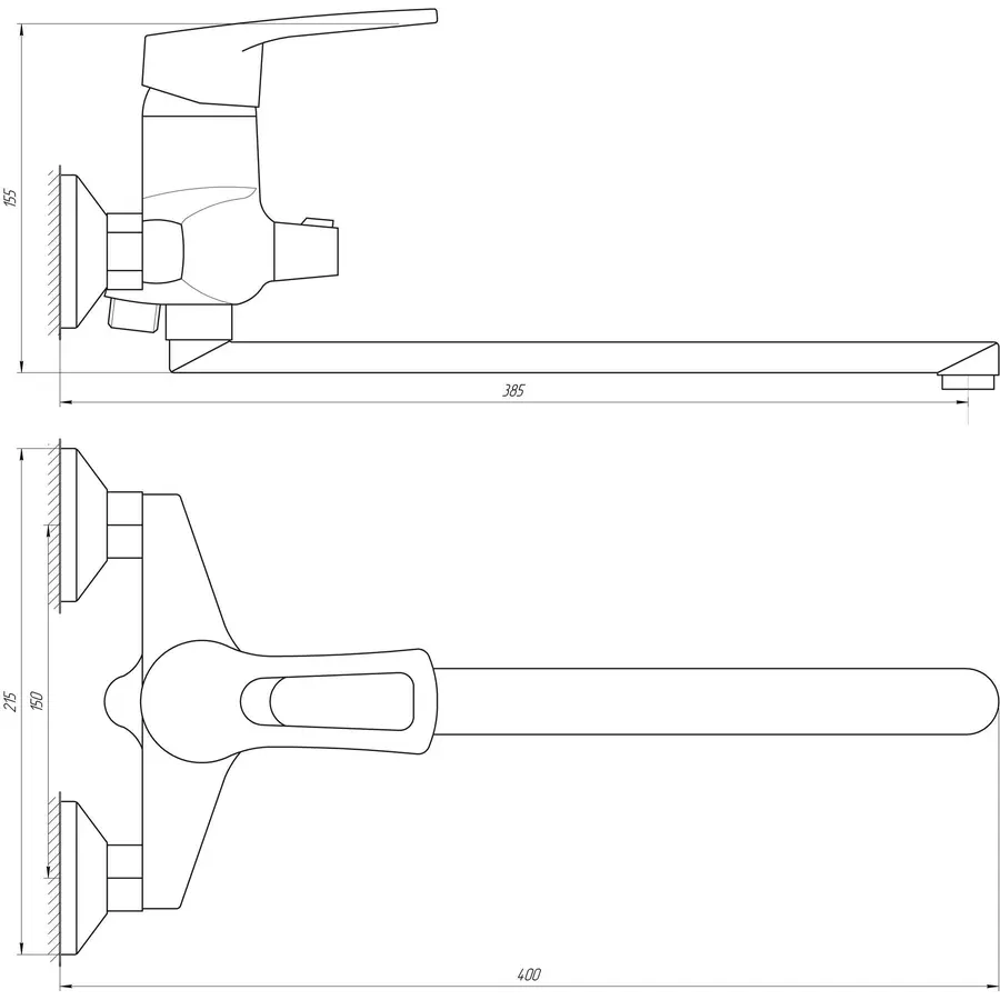 Смеситель для ванны DOMINO SIRIUS DSV-208