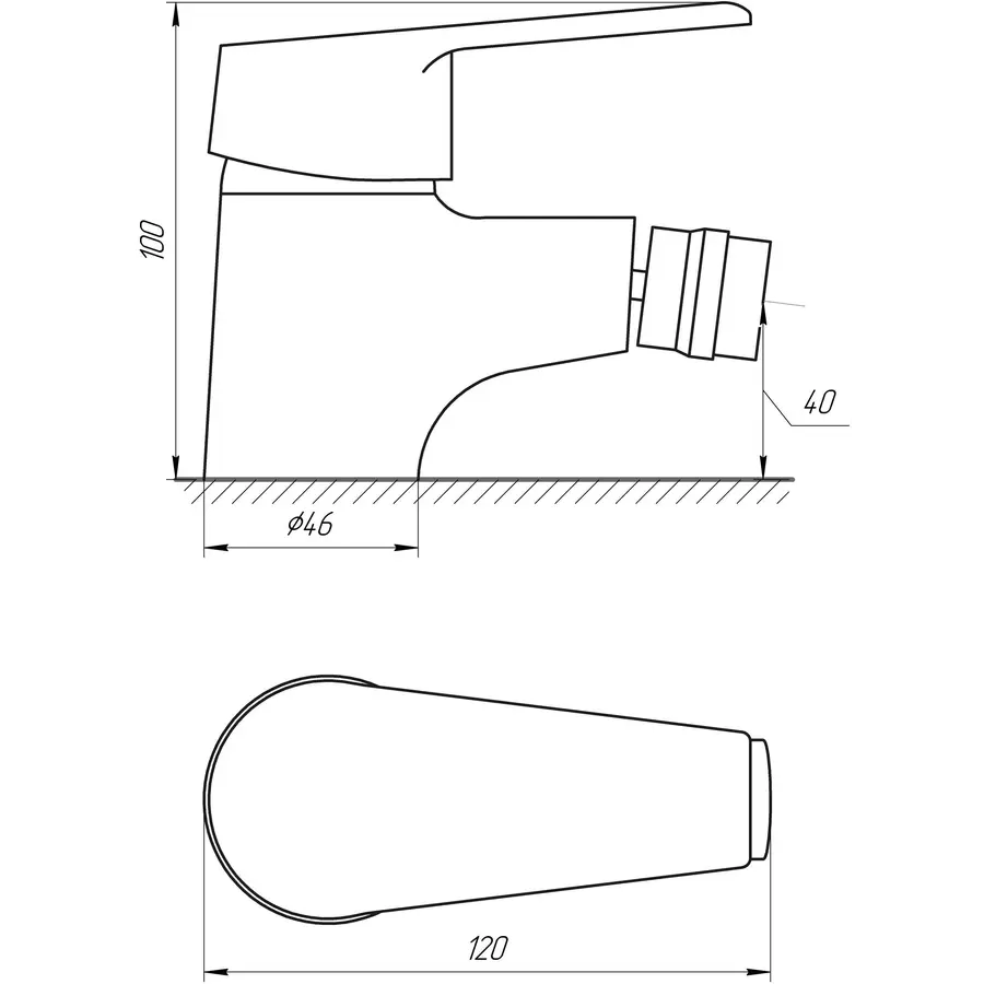Смеситель для биде DOMINO BLITZ DBC-106