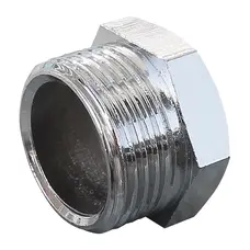 Заглушка з зовнішньою різьбою SOLOMON 1/2″ хром 4001