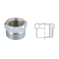 Футорка перехідна SOLOMON 1″х 3/4″ хром ЗВ 8209