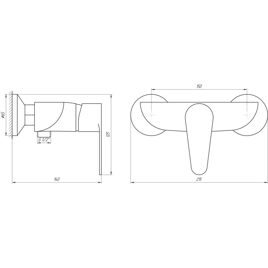 Смеситель для душа DOMINO TORINO DTO-105