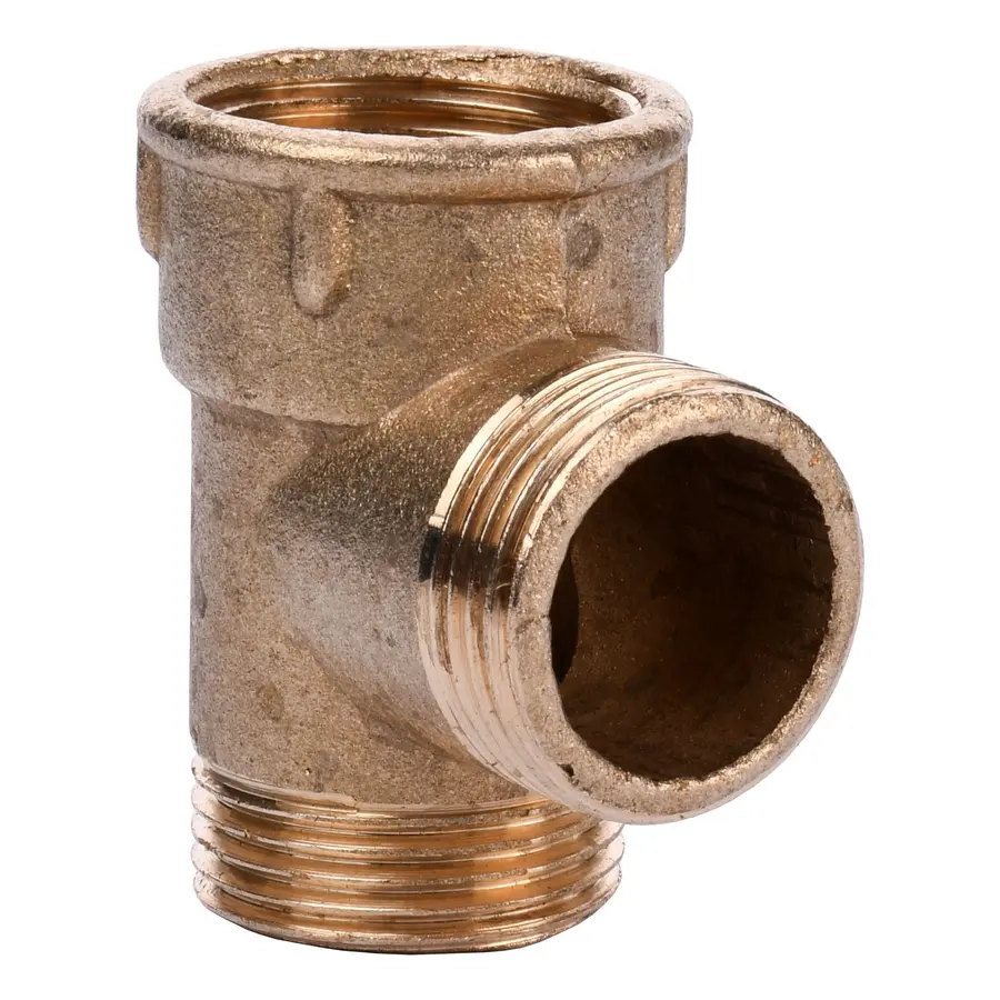 Тройник латунь 3 / 4Зовнишня х 3 / 4Зовнишня х 3 / 4Внутришня 209Б