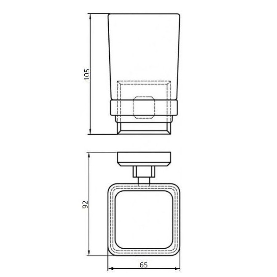 Стакан одинарный Perfect Sanitary Appliances КВ 9921A