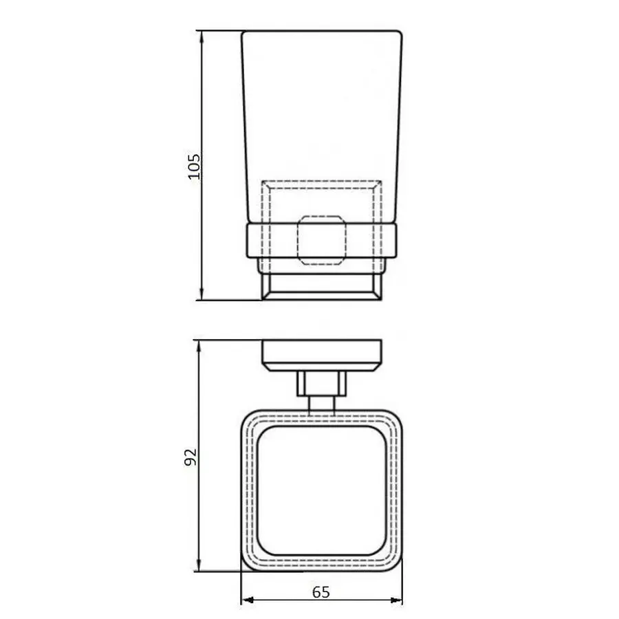 Стакан одинарный Perfect Sanitary Appliances КВ 9921A