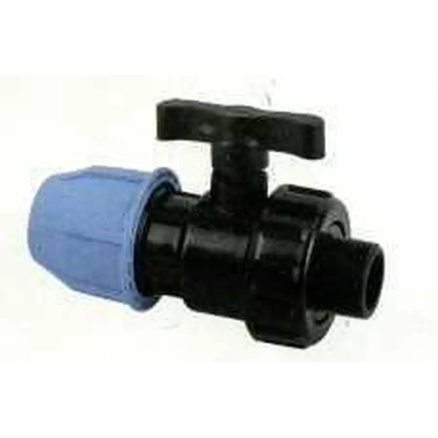 Кран кульовий ПНД Vsplast 25*3/4 '' ЗР 6003