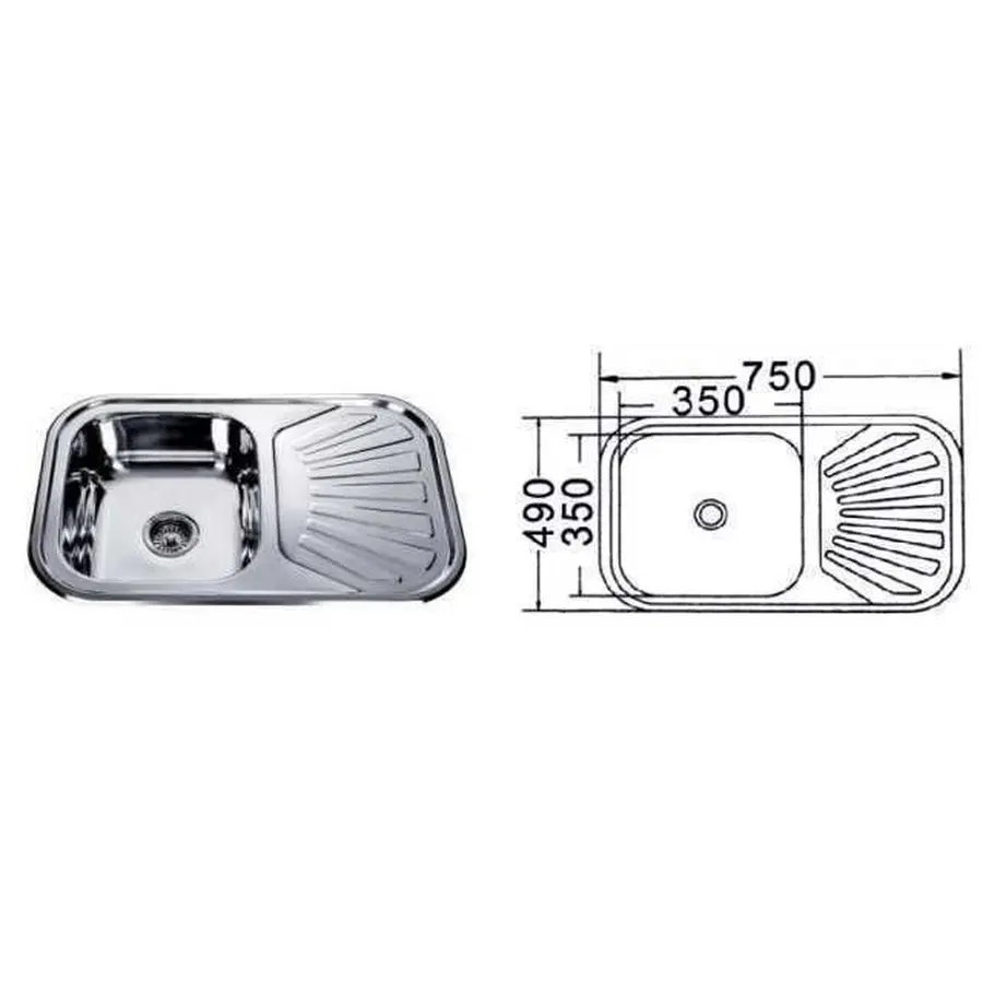 Мийка кухонна Mira MR 7549 P Polish