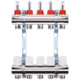Колектор з вимірювачем витрат, регуляторами та кріпленням ECO 001A 1"x5