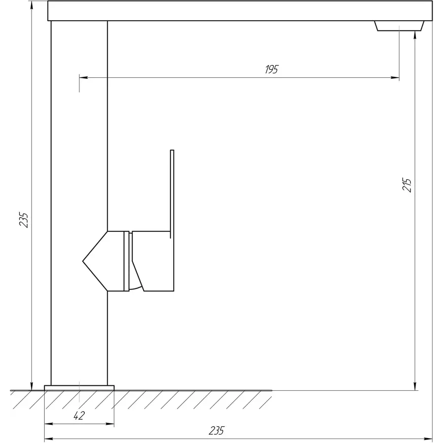 Смеситель для кухни TOPAZ SARDINIA TS 8822-H18
