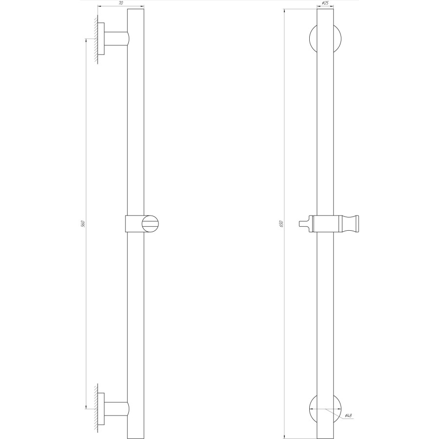 Душова стійка Globus Lux SUS-1106