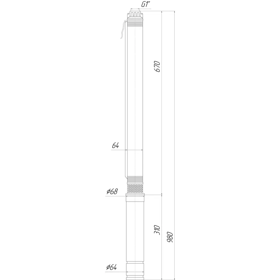 Насос свердловинний з підв, стійк, до піску 2,5″ OPTIMA 2,5SDm1,5/18 0,25 кВт 48м + пульт+кабель 15м