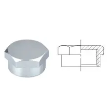 Заглушка з внутрішньою різьбою SOLOMON 1″ хром 4002