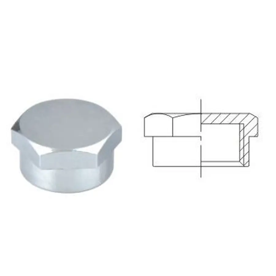 Заглушка з внутрішньою різьбою SOLOMON 1″ хром 4002