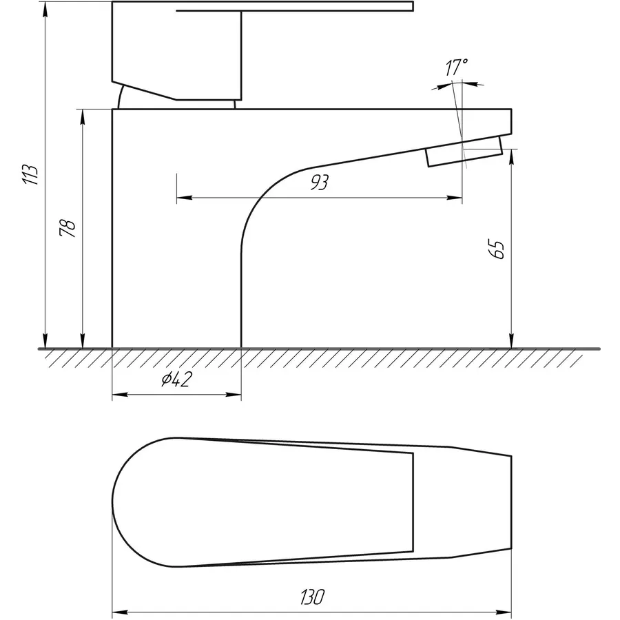 Смеситель для умывальника Globus Lux SHA-101M