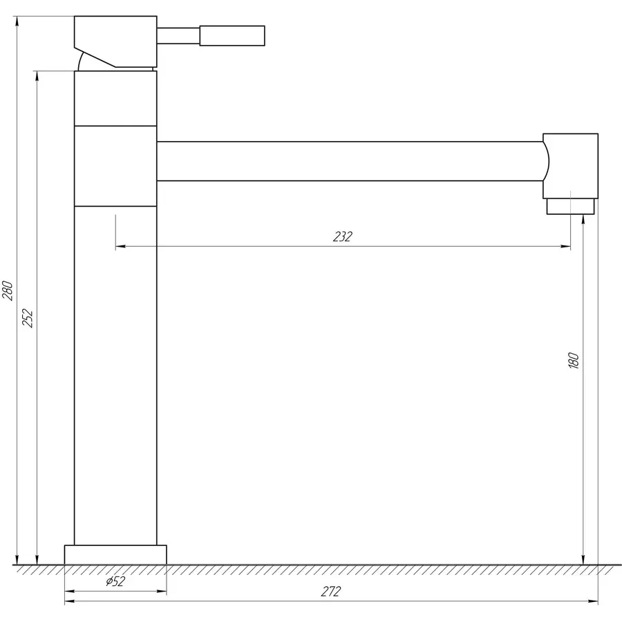 Смеситель для кухни Globus Lux ALPEN SHG-203P
