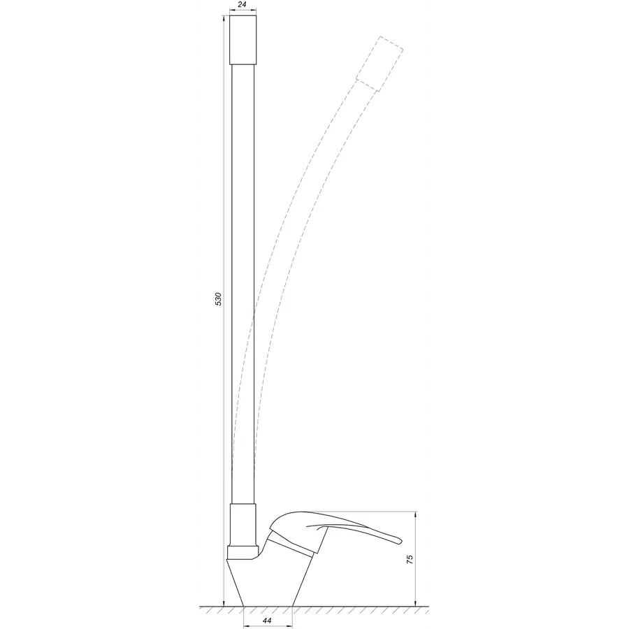 Смеситель для кухни EcoMix E-GEZ-203SLR-WHITE