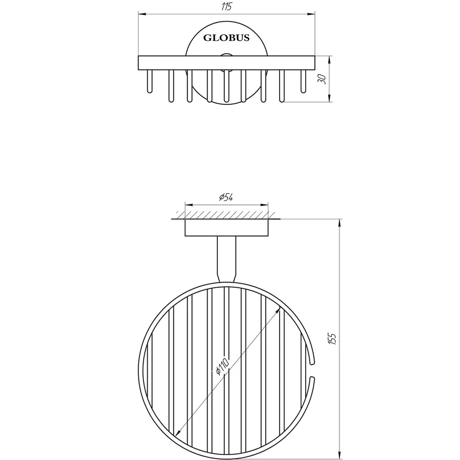 Мыльница Globus Lux SS 8424