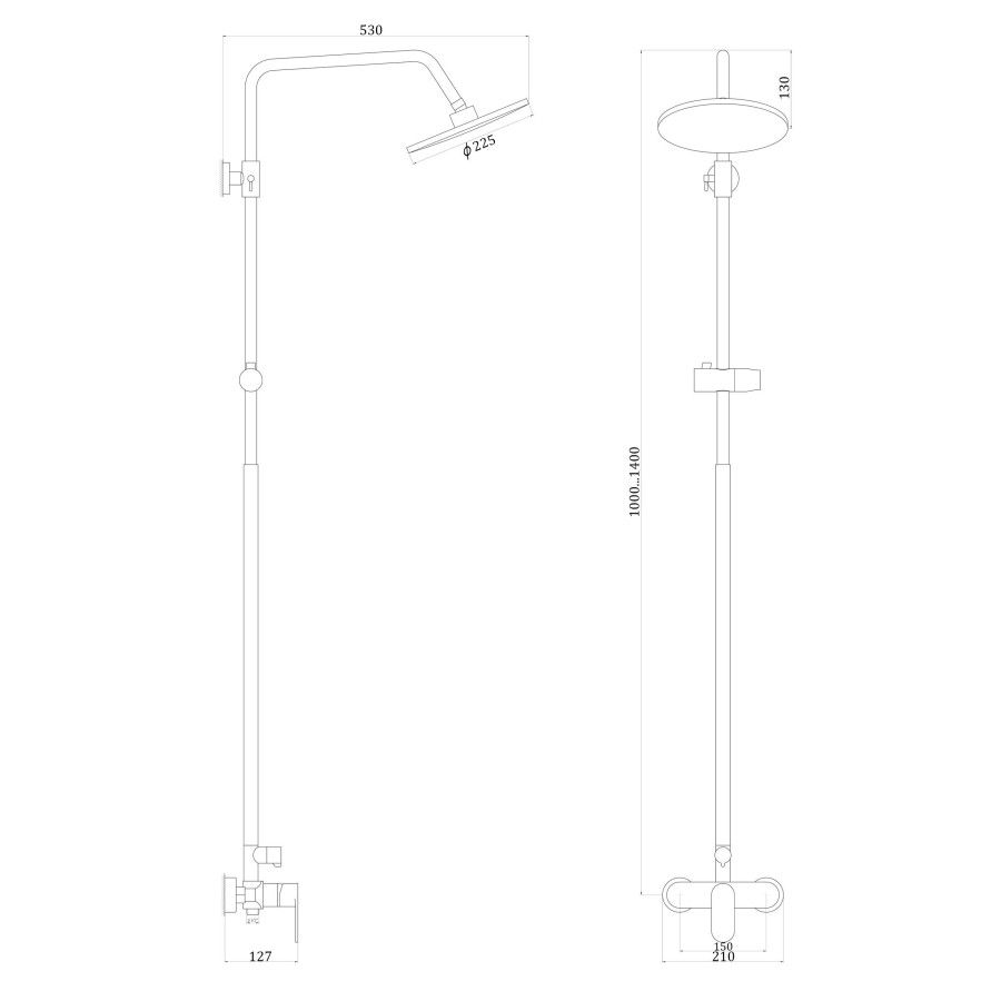 Душевая система Globus Lux GLO-0005