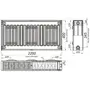 Радиатор стальной панельный KALDE 22 бок 400х2200