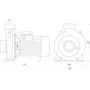 Насос центробежных BP-7B 2,2 кВт SAER (63,0 м3 / ч, 19,4 м) однофазный